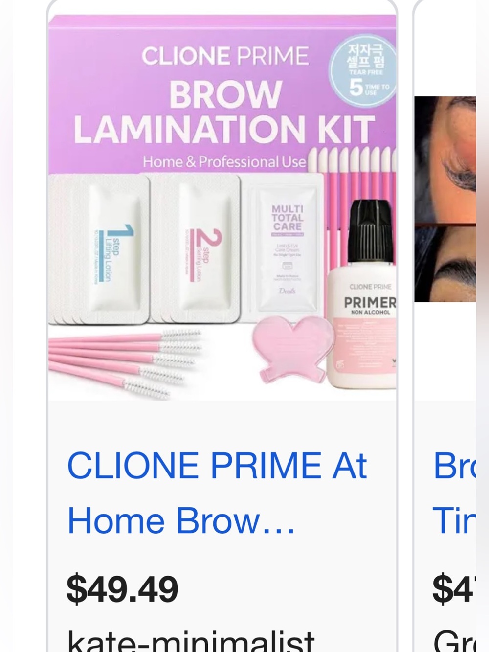Clione Prime Brow Lamination Kit - Lavender